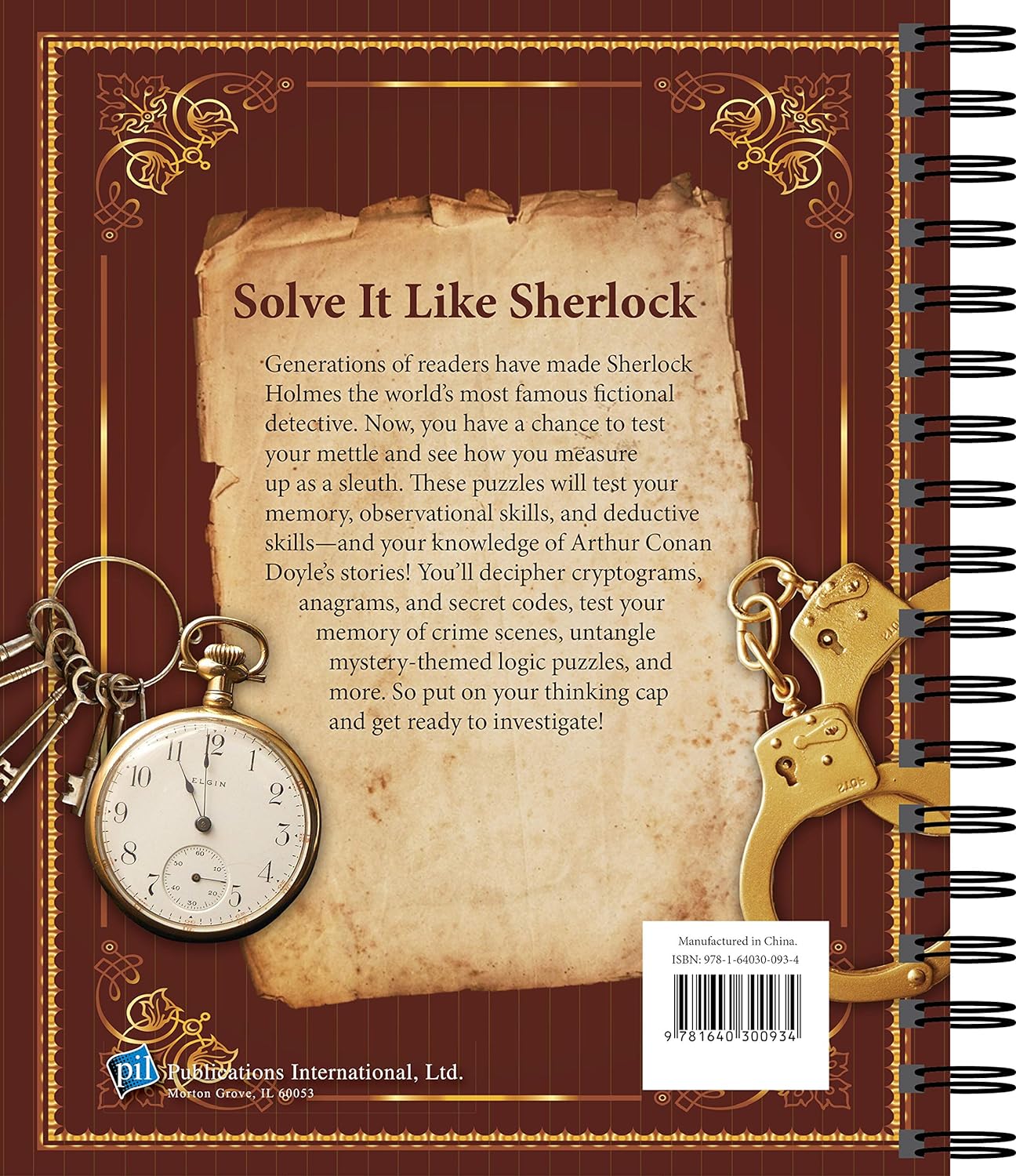 Sherlock Holmes Puzzles (Spiral Bound Book)