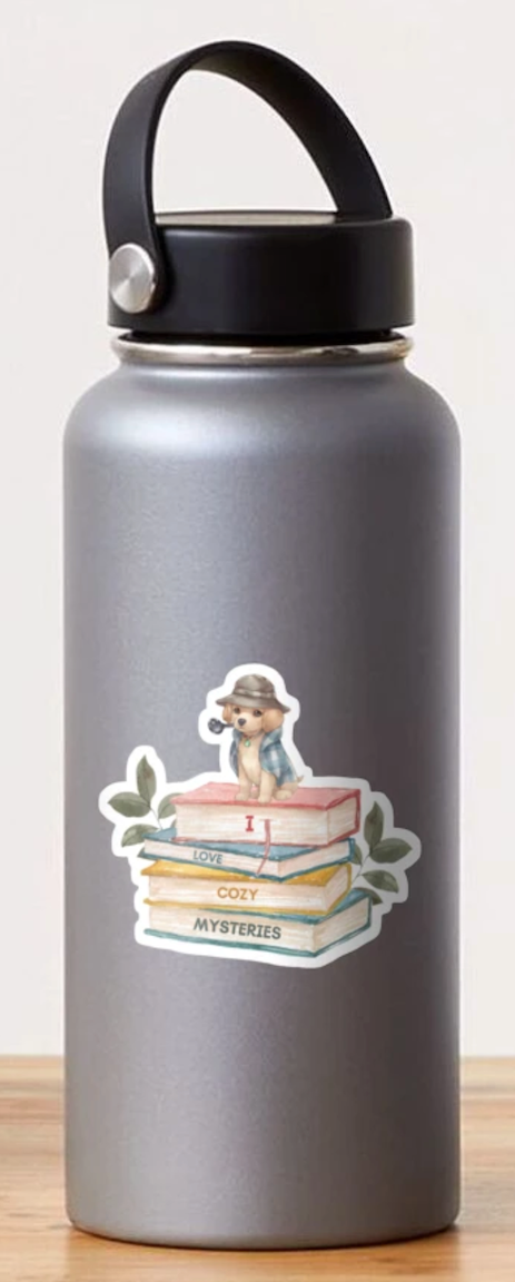 Cozy Mysteries Detective Pup (Sticker)