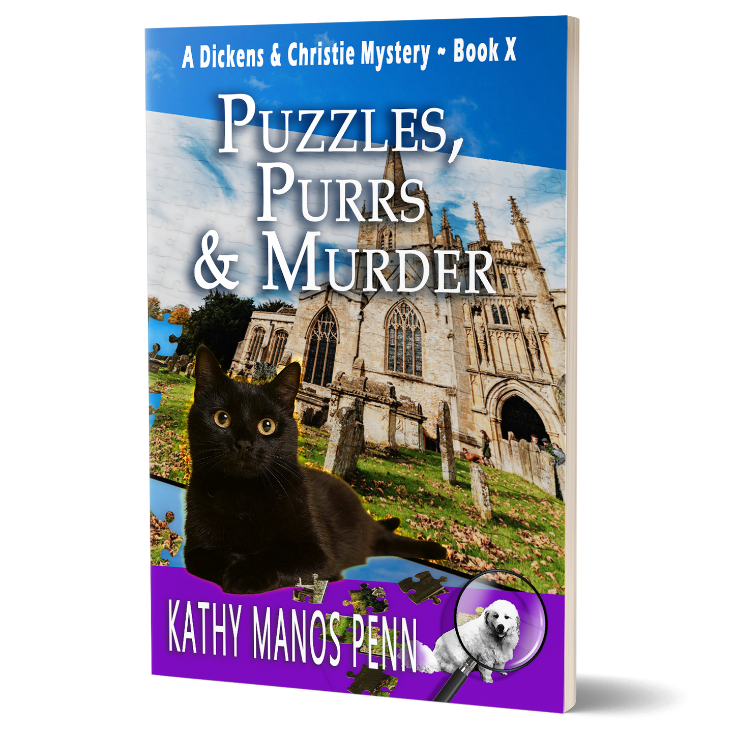 Puzzles, Purrs & Murder: A Dickens & Christie Mystery Book 10 (Paperback)