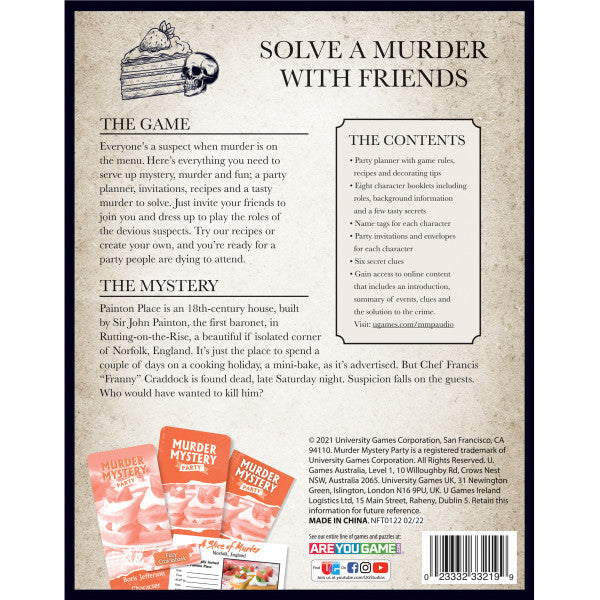 Murder Mystery - A Slice of Murder (Party Game)