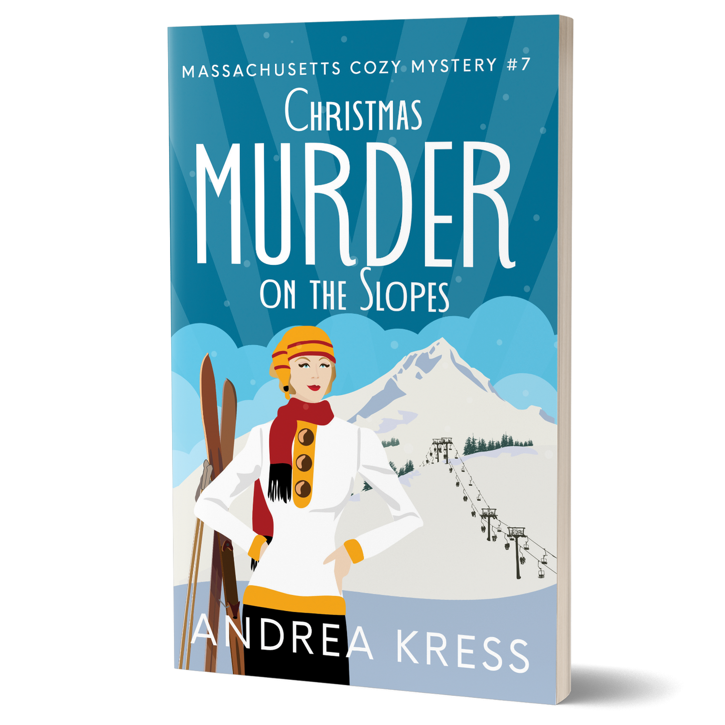 Christmas Murder on the Slopes: Massachusetts Cozy Mystery Book 7 (Paperback)