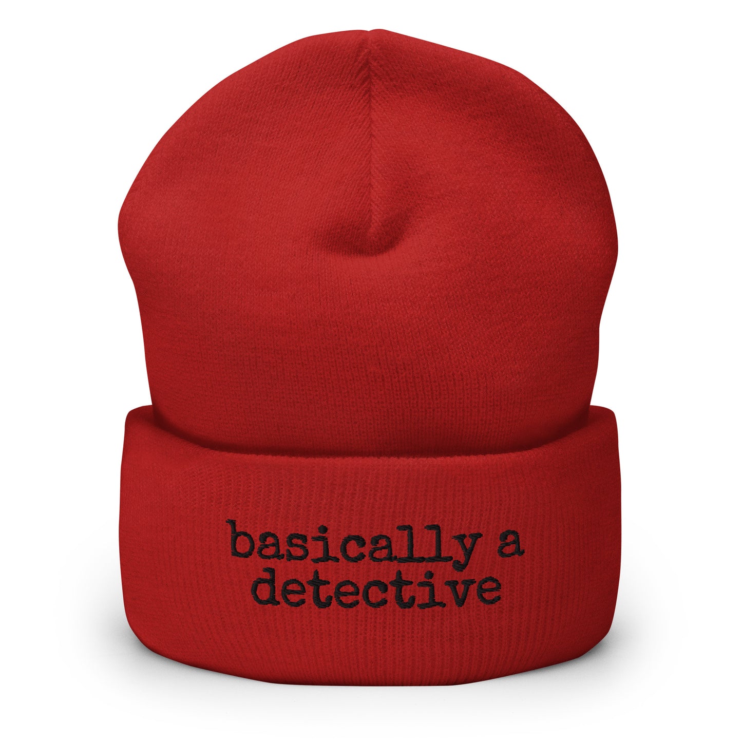 Basically a Detective (Cuffed Beanie)