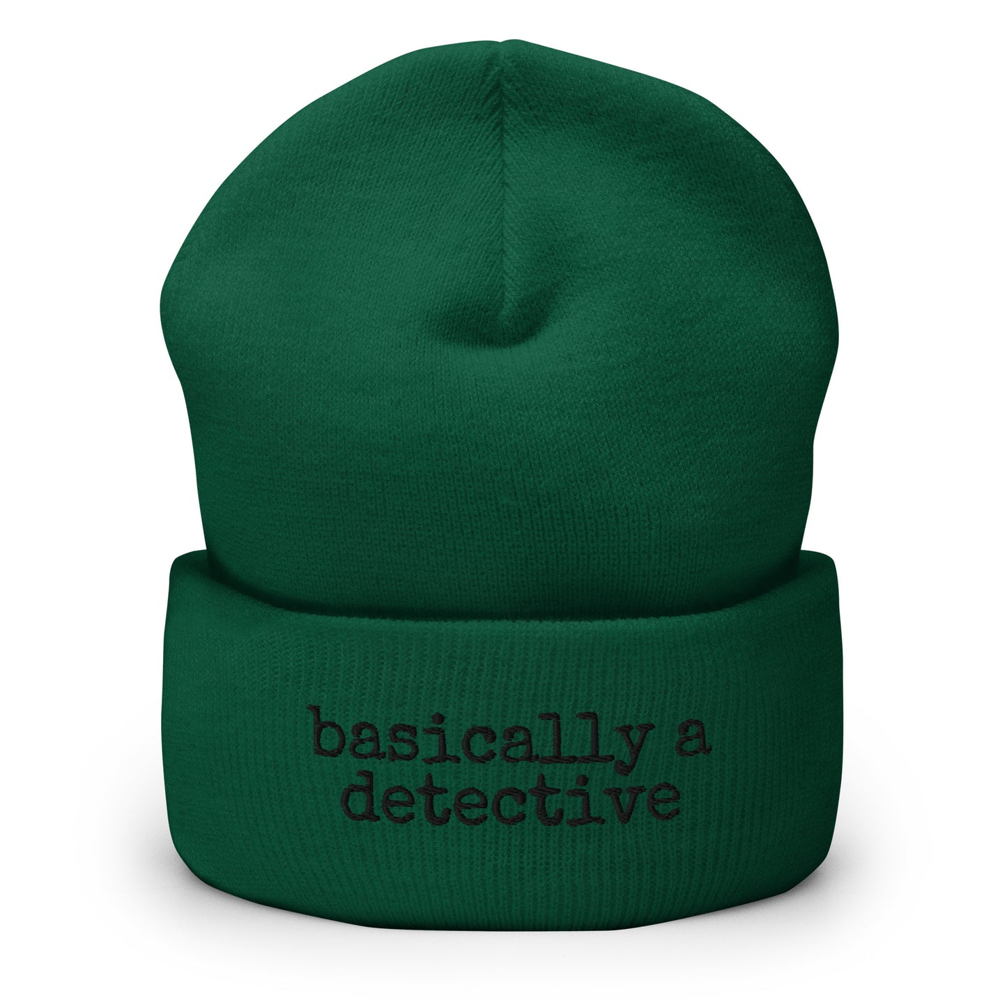 Basically a Detective (Cuffed Beanie)
