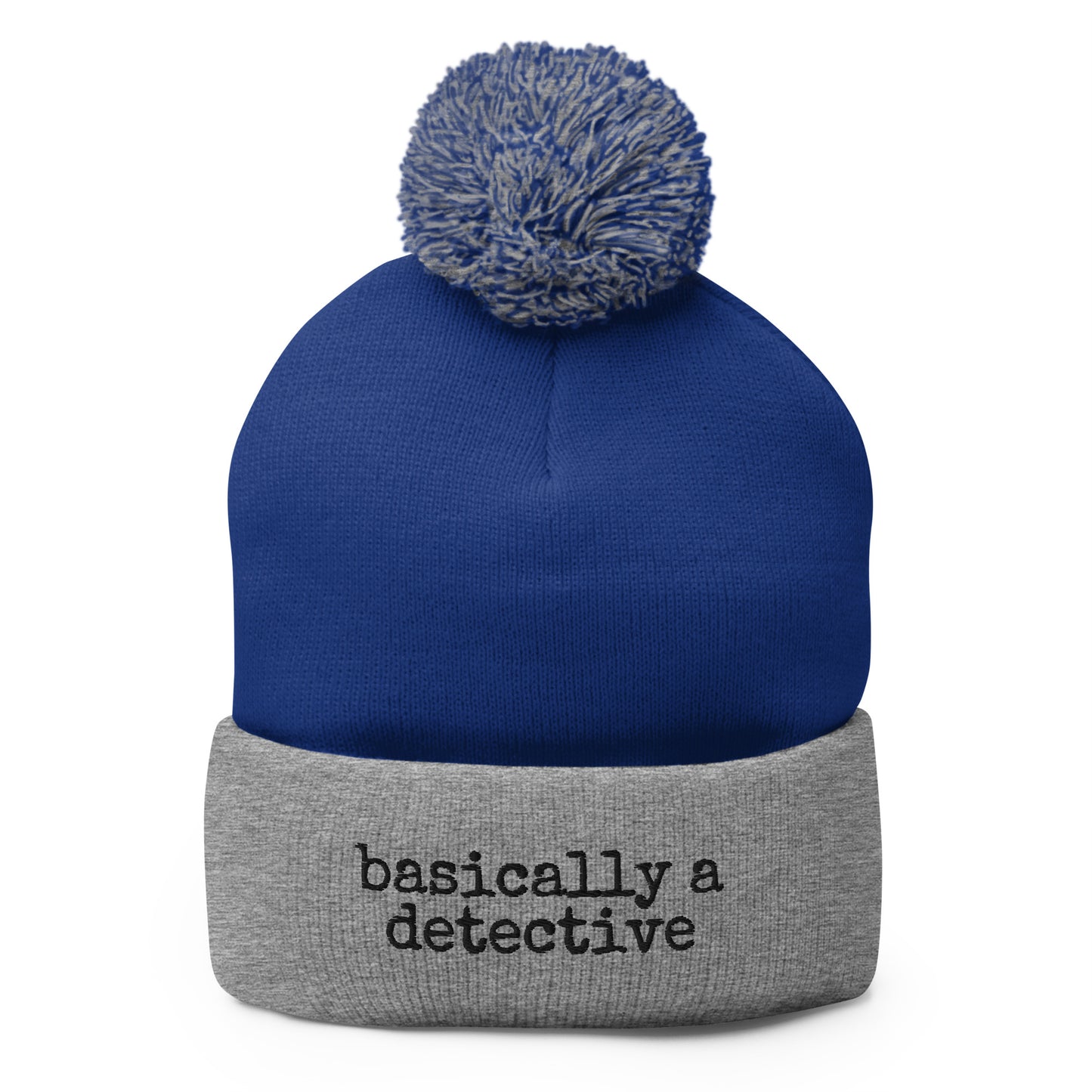 Basically a Detective (Pom-Pom Beanie)
