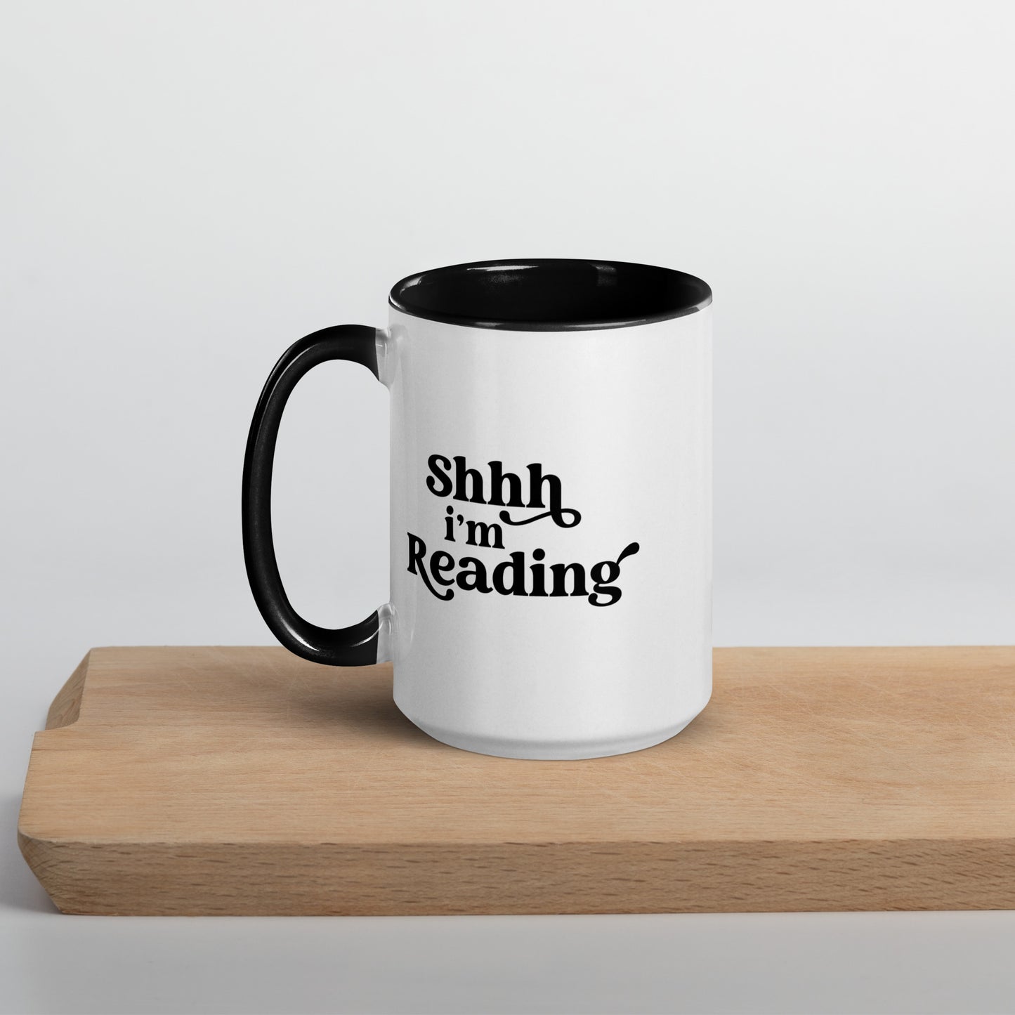 Shh, I'm Reading (Mug with Color Inside)