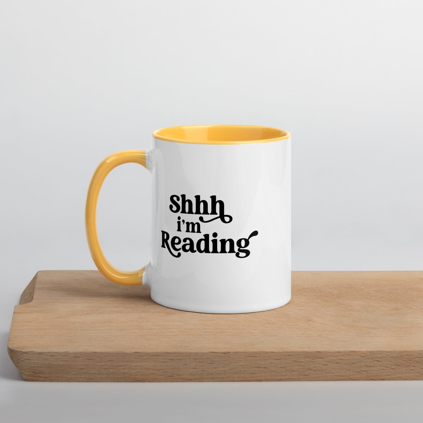 Shh, I'm Reading (Mug with Color Inside)