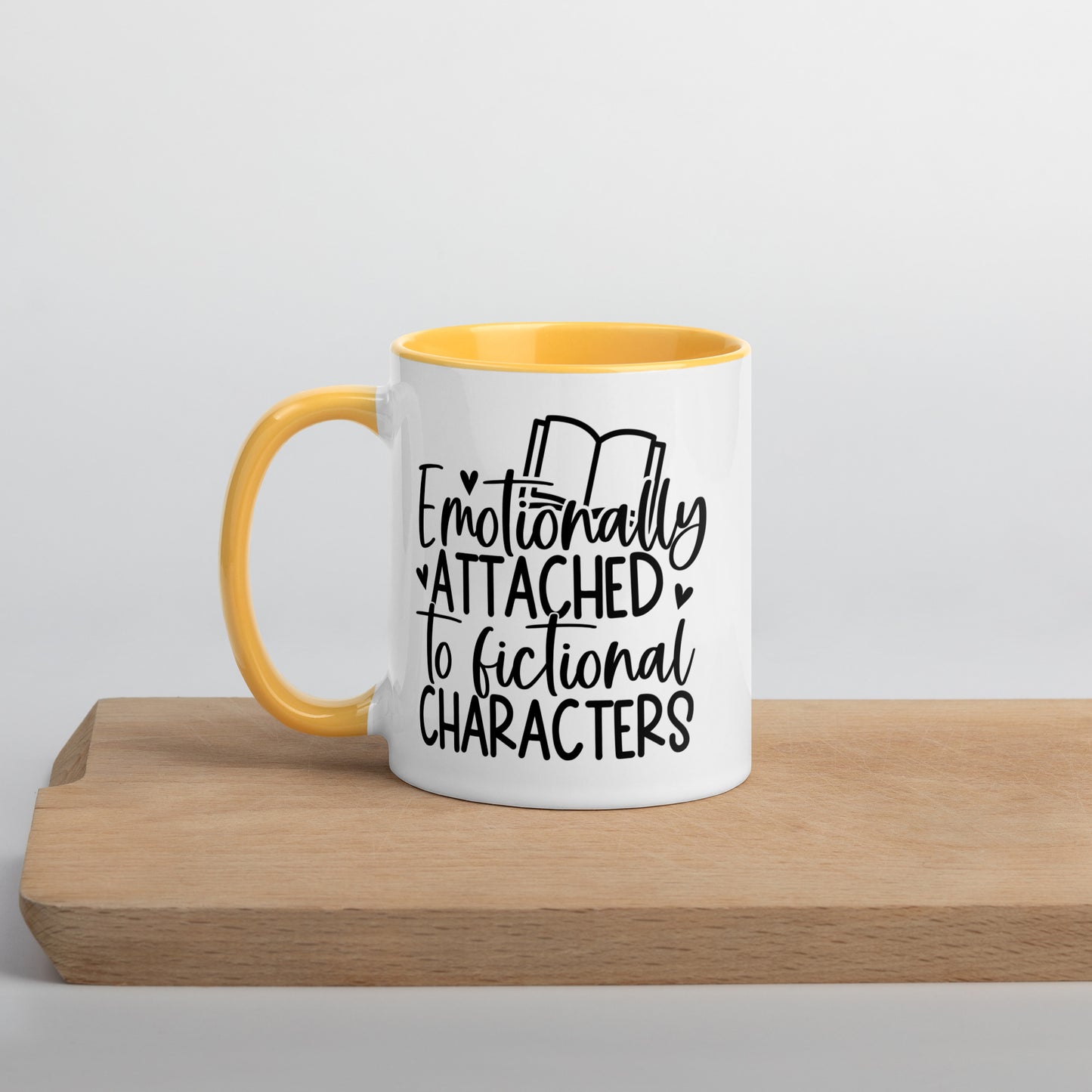 Emotionally Attached to Fictional Characters (Mug with Color Inside)
