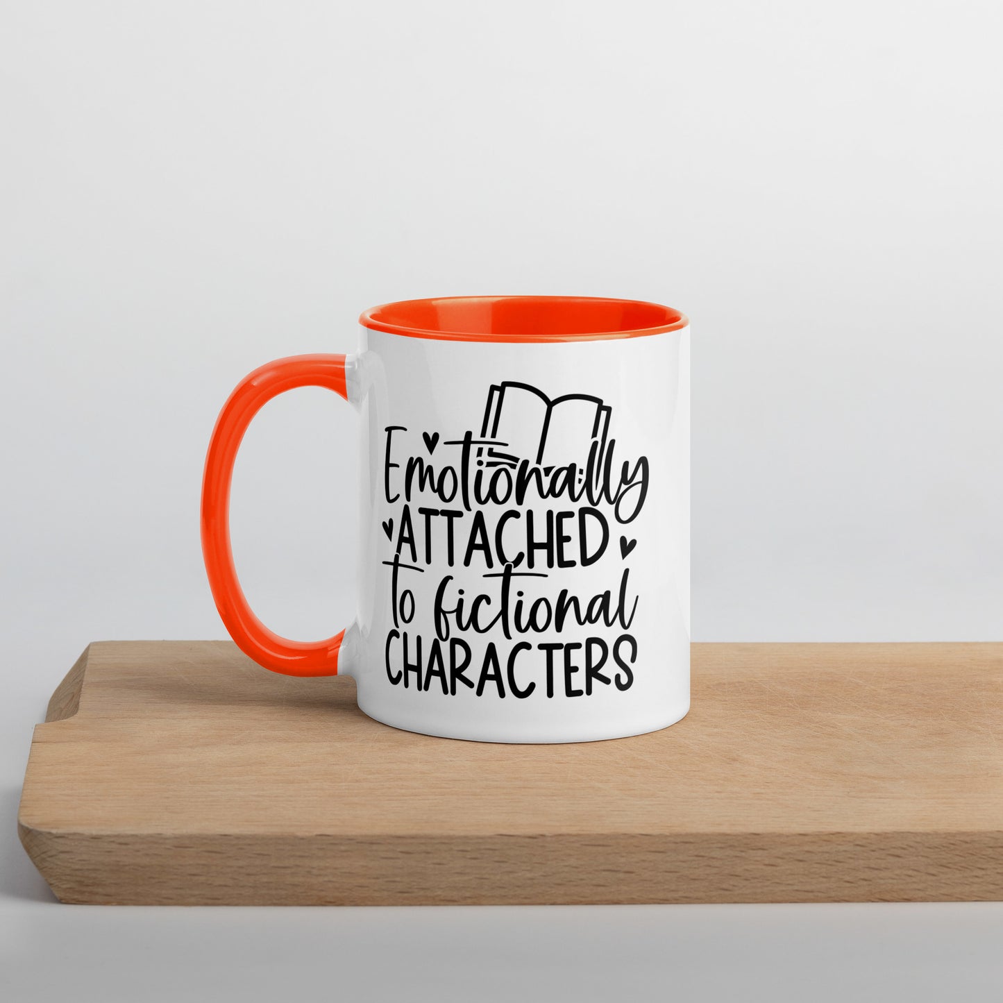 Emotionally Attached to Fictional Characters (Mug with Color Inside)