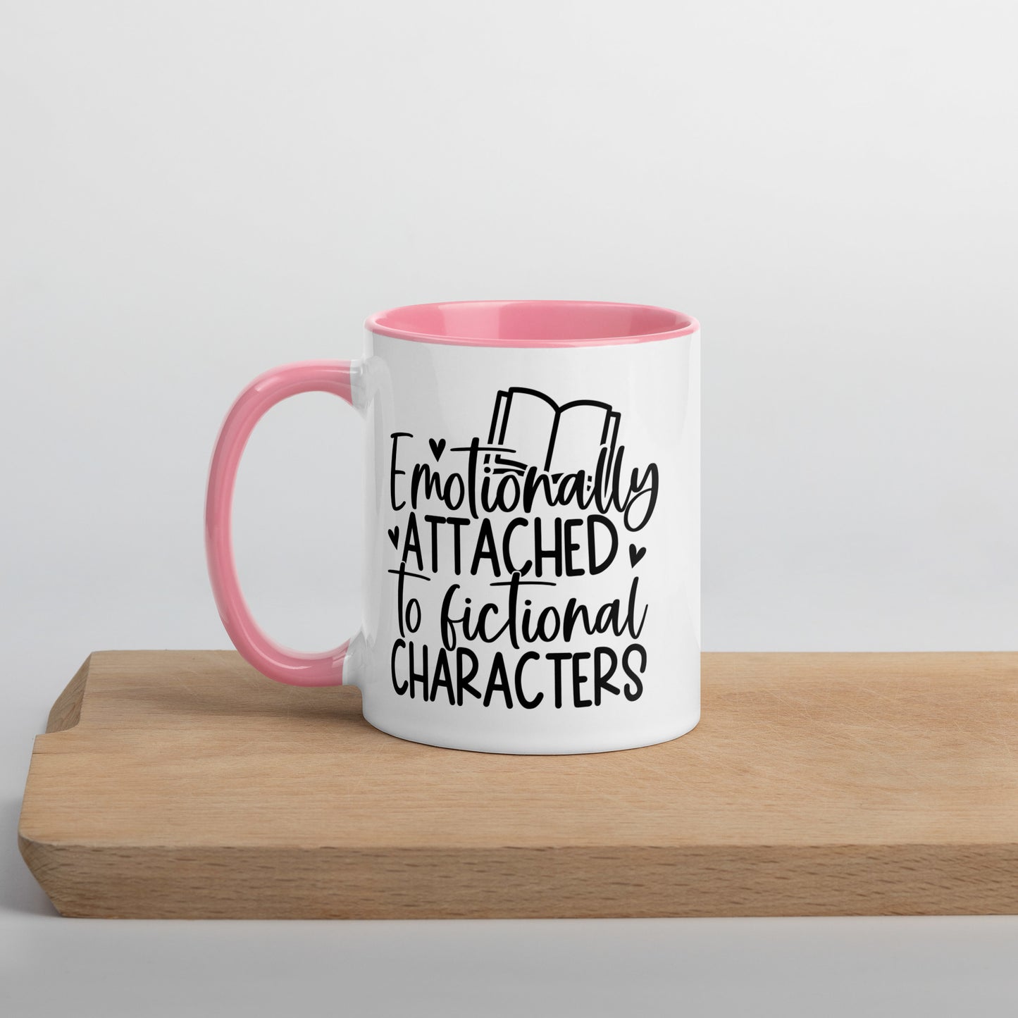 Emotionally Attached to Fictional Characters (Mug with Color Inside)