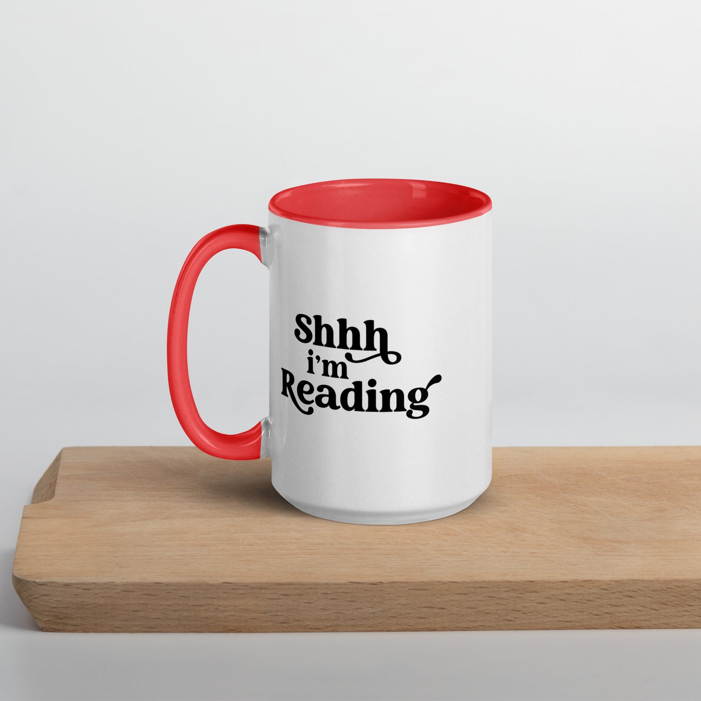 Shh, I'm Reading (Mug with Color Inside)