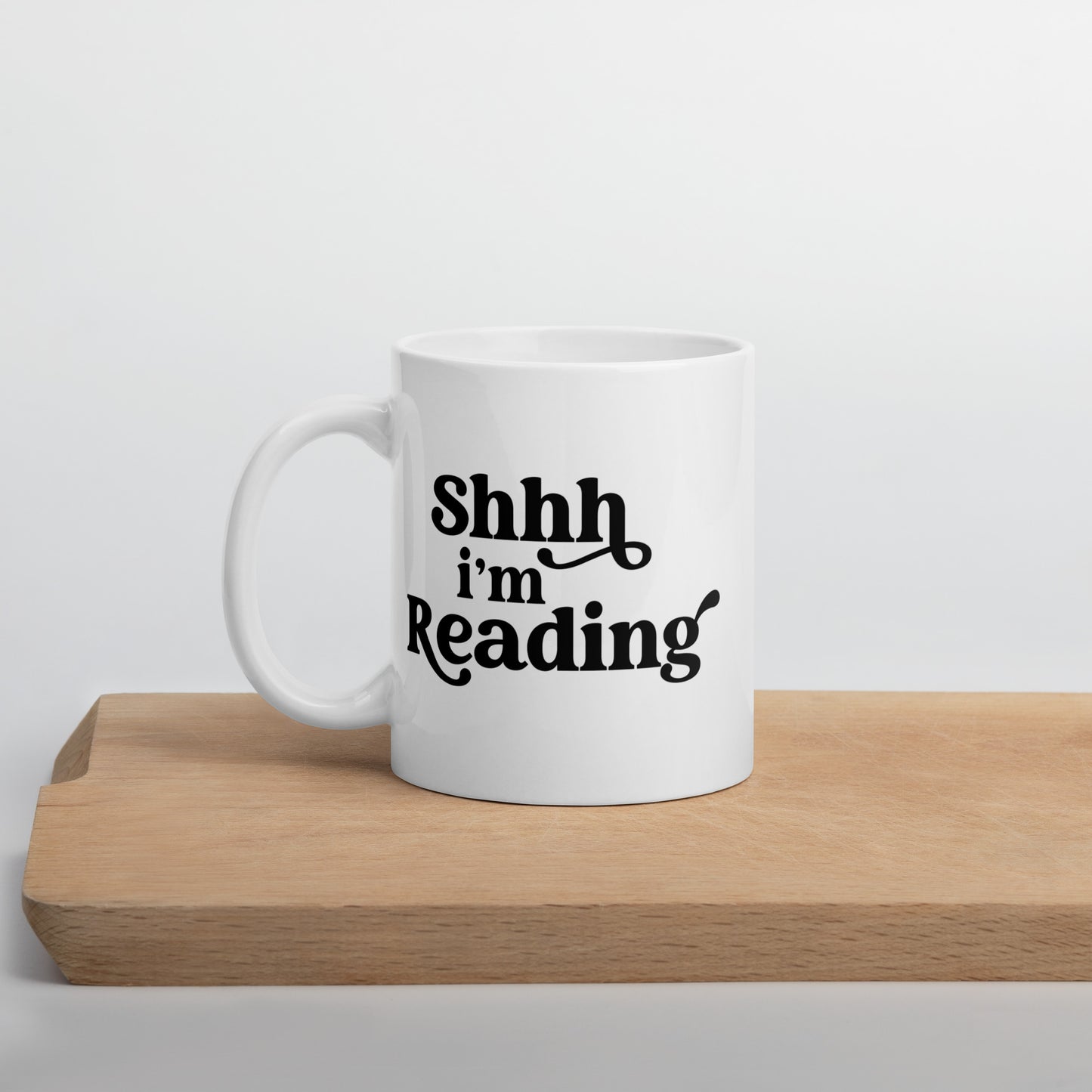 Shh, I'm Reading (White Glossy Mug)