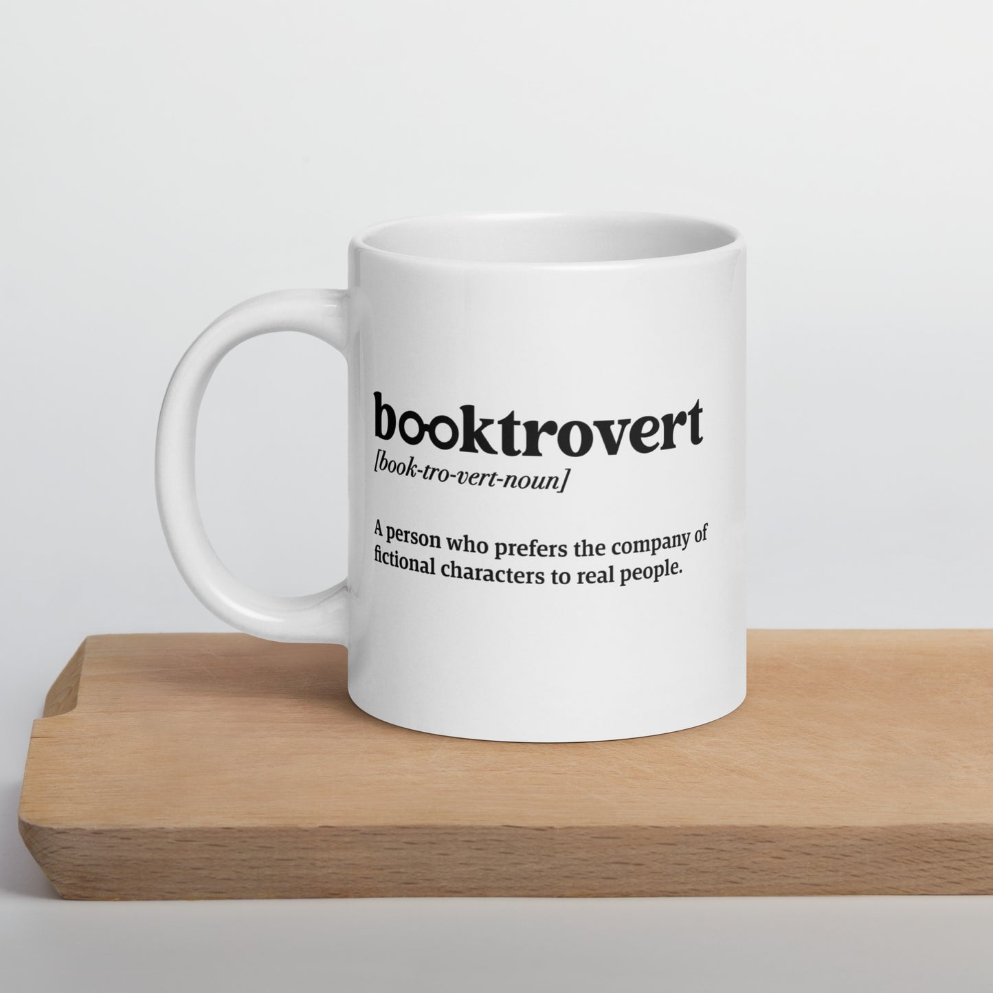 Booktrovert (White Glossy Mug)