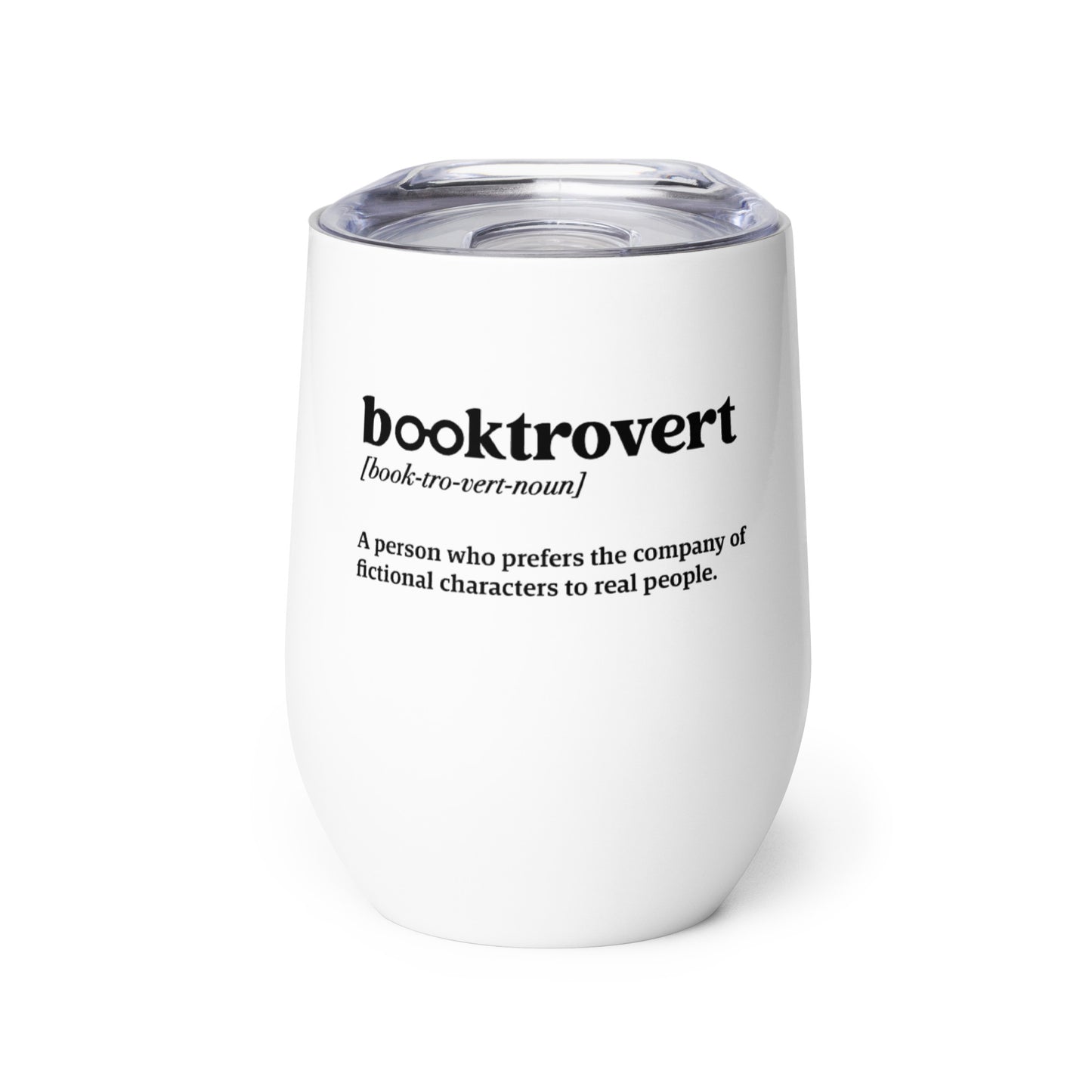 “Booktrovert” Wine tumbler