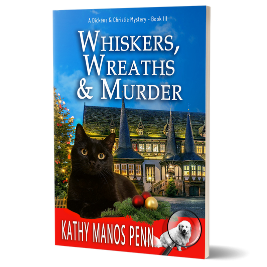 Whiskers, Wreaths & Murder: A Dickens & Christie Mystery Book 3 (Paperback)