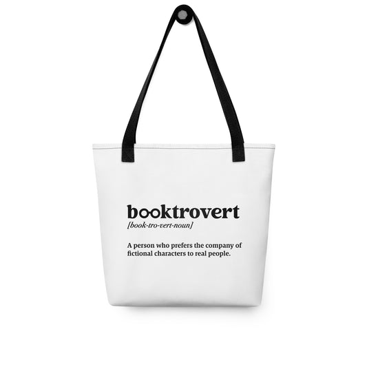 “Booktrovert” Tote bag